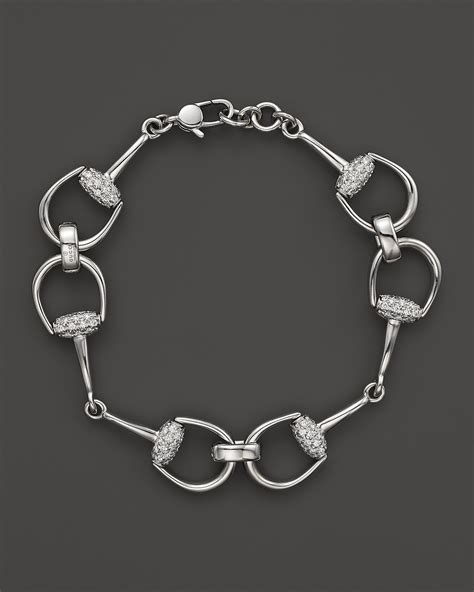 gucci horsebit necklace white gold|gucci horsebit bracelet.